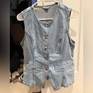 NWOT! American Eagle Outfitters Light Blue Denim Vest